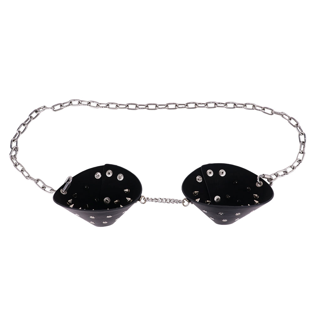 Steel Chain - DOGLOV Chest Bondage Female Wearable Nipple