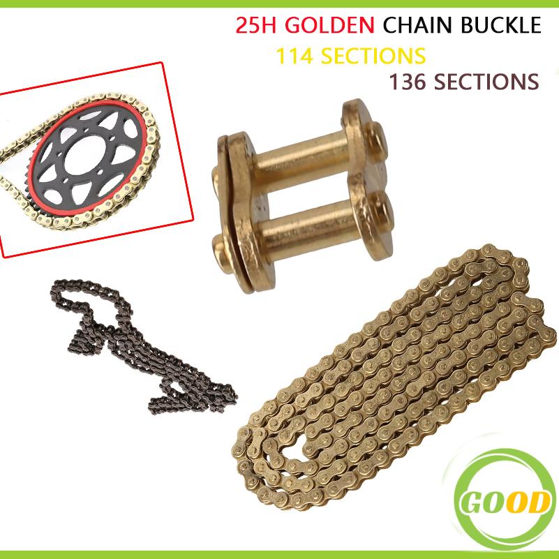 Bike Chain - 25H 114 Chain Gold 25H 136