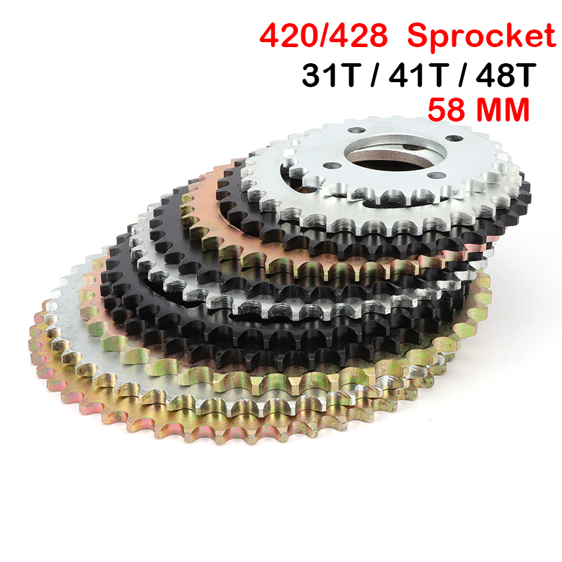 428 Chain - Motorcycle 420/428 Chain 37T/41T/48T teeth 58mm