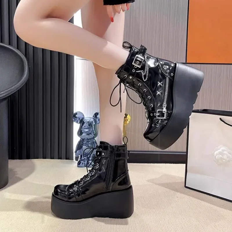 Designers Women Platform Gothi - Motorcycle Chain ulasan dan harga