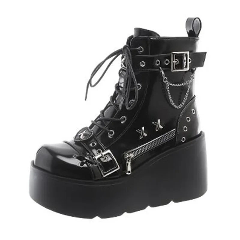 Designers Women Platform Gothi - Motorcycle Chain ulasan dan harga