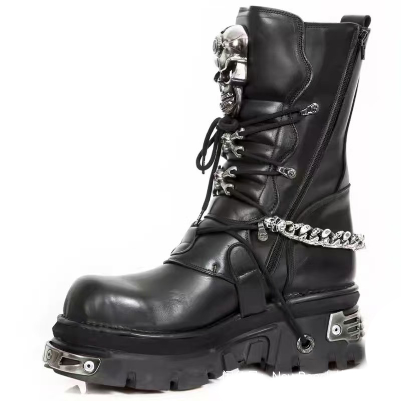 Fashion Men's Genuine Leather  - Motorcycle Chain ulasan dan harga