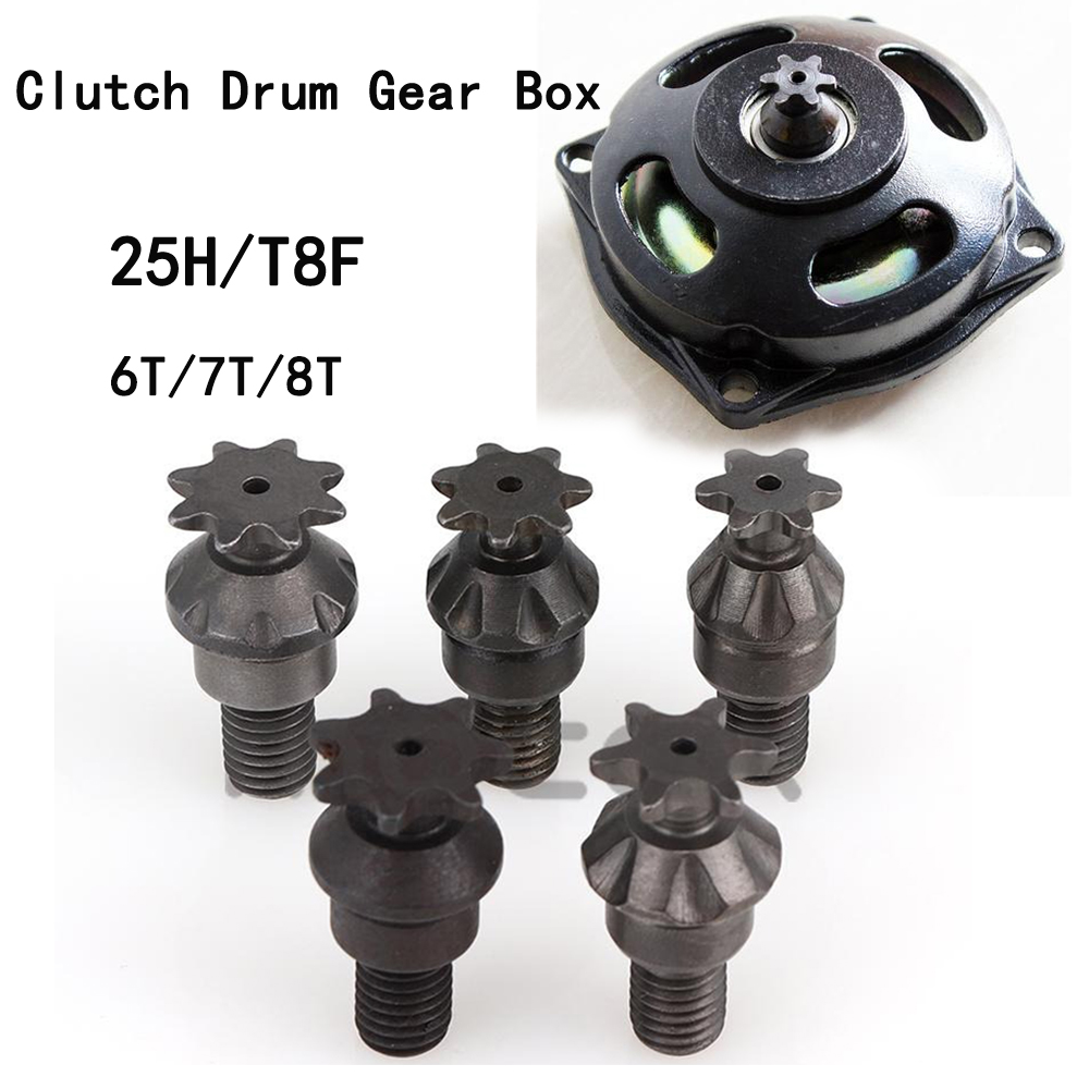 25H T8F 6/7/8 Teeth Clutch Dru - Chain Sprocket Set ulasan dan harga