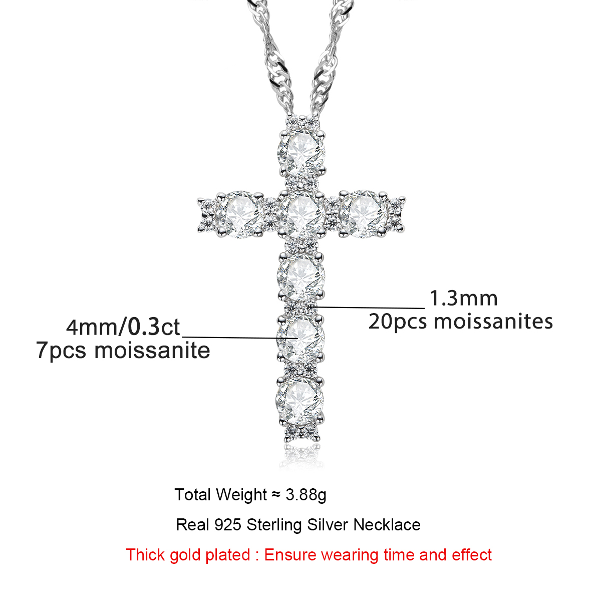 AnuJewel 4MM 2.1 Carat D Color - Ansi Chain ulasan dan harga
