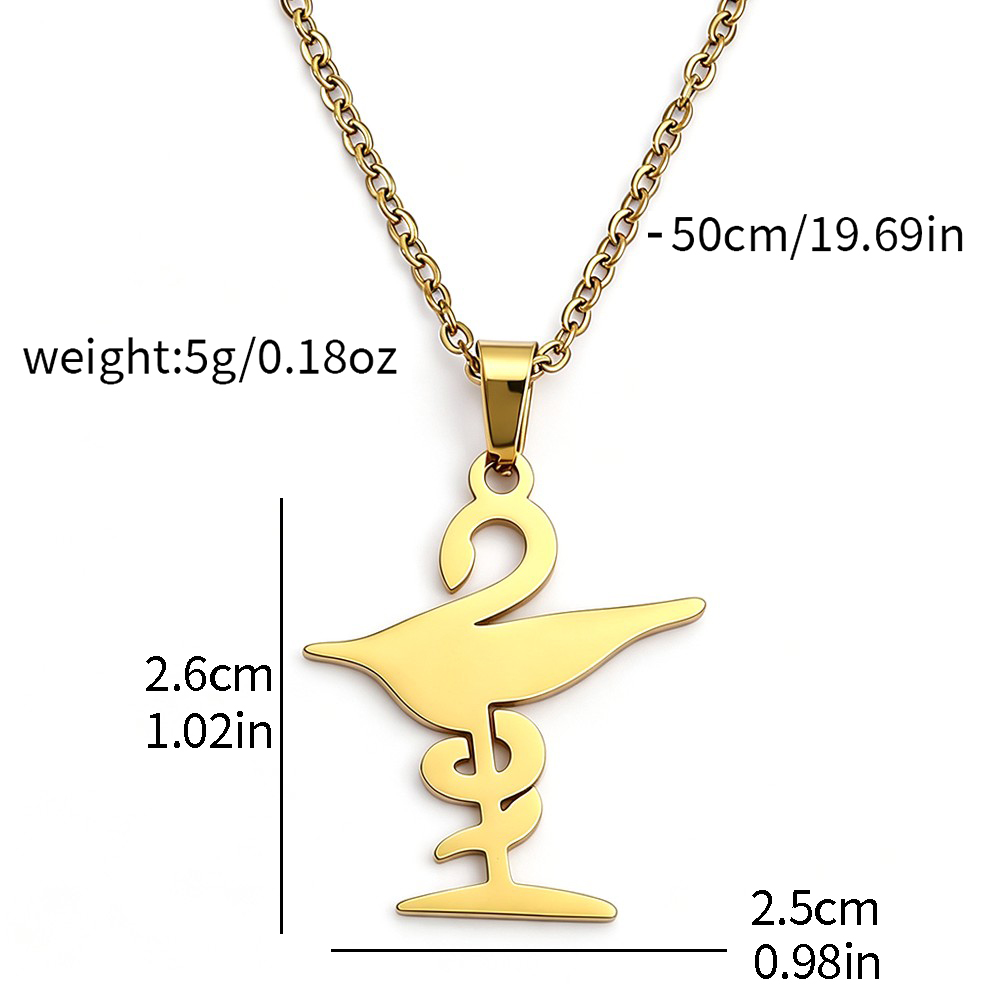 Bowl of Hygieia Necklace, Phar - Steel Chain ulasan dan harga