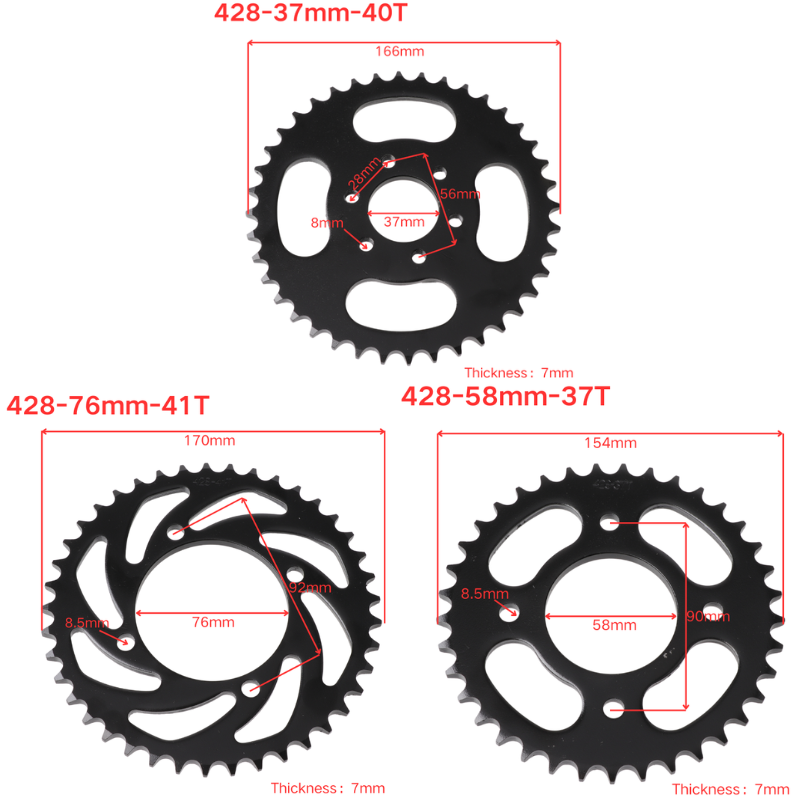 428 Link 37T/40T/41T/45T/48T M - 428 Chain ulasan dan harga