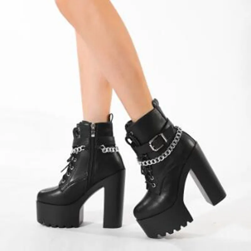 NEW Gothic Buckle Strap Ankle  - Motorcycle Chain ulasan dan harga
